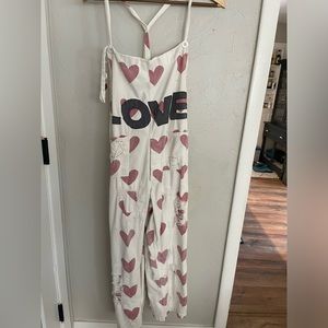 Magnolia Pearl Heart Love Overalls